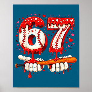 Póster Béisbol Infantil 67 Goteo de Helado