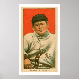 Póster Béisbol John McGraw 1911