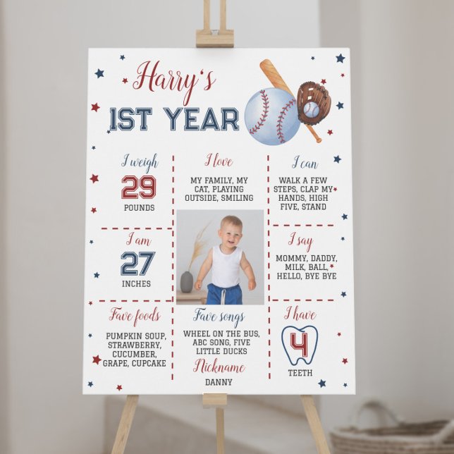 Póster Béisbol Nacimiento Rótulo de Béisbol (Subido por el creador)