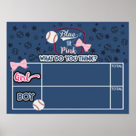 Póster béisbol o arcos emiten su voto