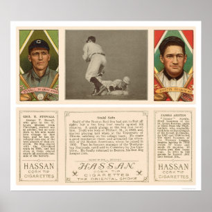 Póster Béisbol Stahl Red Sox Browns 1912