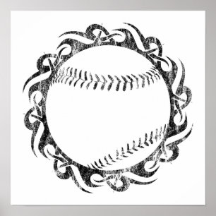 Póster béisbol: tribalz