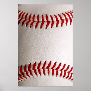 Póster Béisbol y Softbol Costura Roja