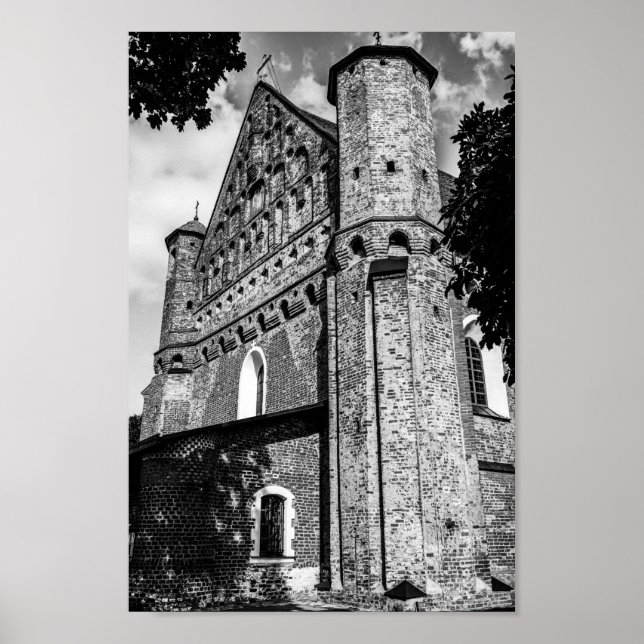 Póster Belarús Synkavichy Iglesia Arquitectura (Frente)