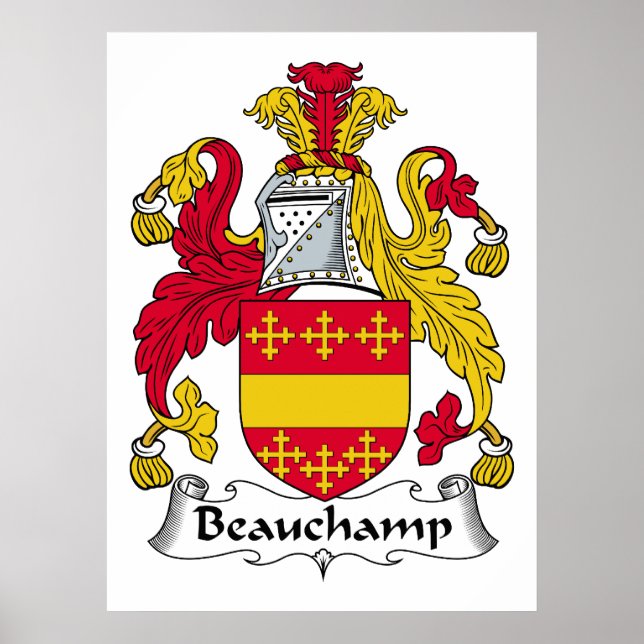 Póster Belchamp Family Crest (Frente)
