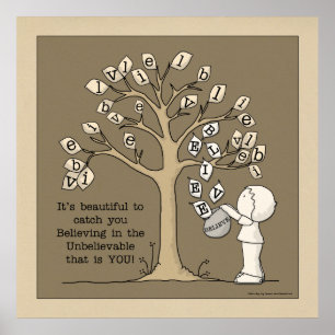 Póster Be'LEAVES'- Capturando hojas