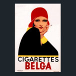 Póster BELGA CIGARETTES Bélgica Cigar Vintage Art Deco<br><div class="desc">Reproducción de alta resolución,  impresiones súper nítidas,  colores corregidos para colores vivos y nítidos,  y reparados digitalmente para lágrimas,  manchas,  elementos faltantes. Belga Cigarettes Bélgica Poster Art Deco.</div>