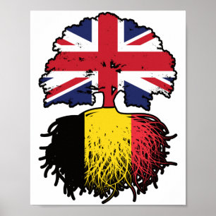 Póster Bélgica Bélgica Reino Unido Reino Unido Reino Unid