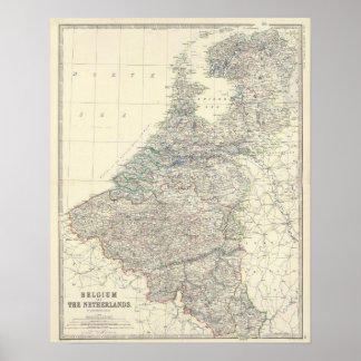 Póster Bélgica, Países Bajos