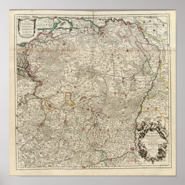 Póster Bélgica y Países Bajos (Frente)