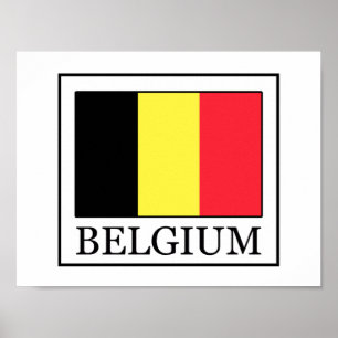 Póster Belgium