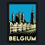 Póster belgium europe art deco retro travel vintage<br><div class="desc"></div>