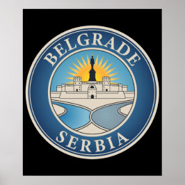 Póster Belgrade Serbia Eastern Europe