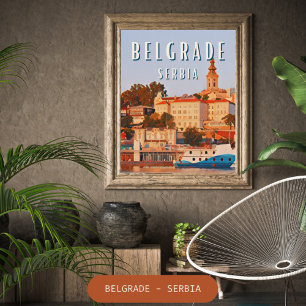 Póster Belgrado, Carrefour culturel des Balkans