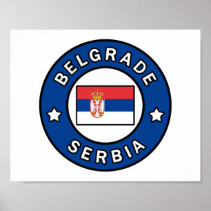 Póster Belgrado Serbia