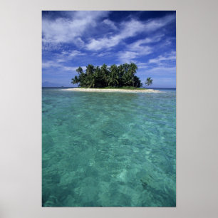 Póster Belice, Arrecife de la Barrera, Isla o cayo sin no