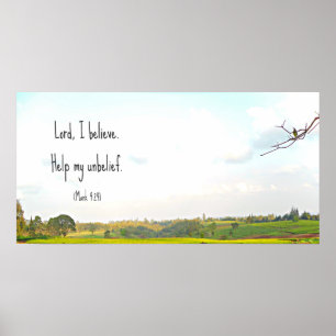 Póster Belief poster