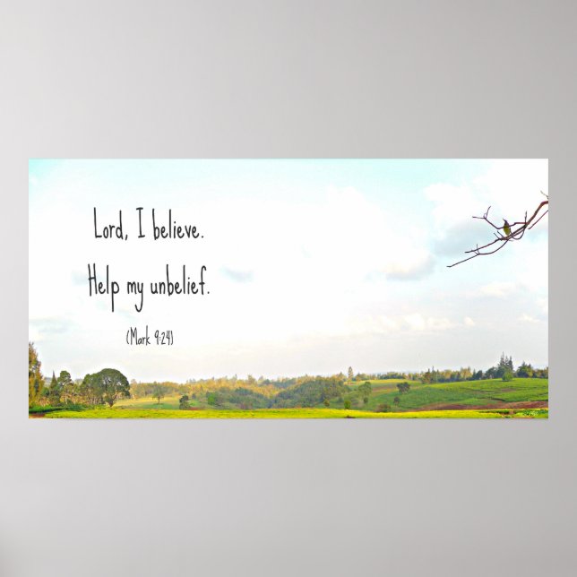 Póster Belief poster (Frente)