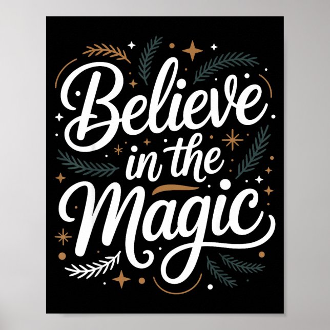 Póster Believe In The Magic Christmas Insred Holiday Remi (Frente)