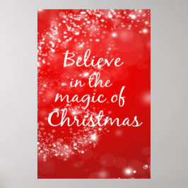 Póster Believe in the Magic of Christmas 24x36