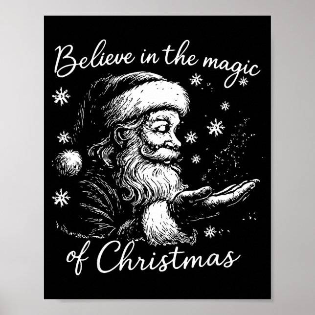 Póster Believe In The Magic Of Christmas, Funny Christmas (Frente)
