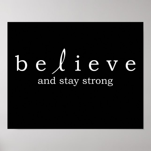 Póster Believe Lung Cancer Poster (Frente)