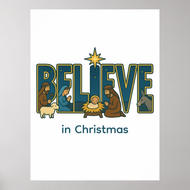 Póster Believe Nativity  (Frente)