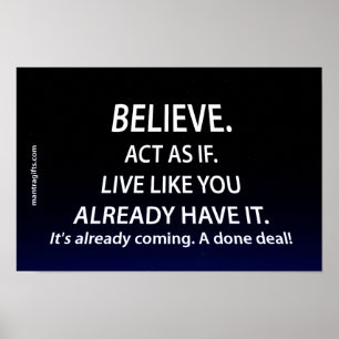 Póster Believe Poster