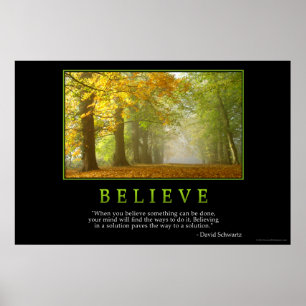 Póster Believe Poster