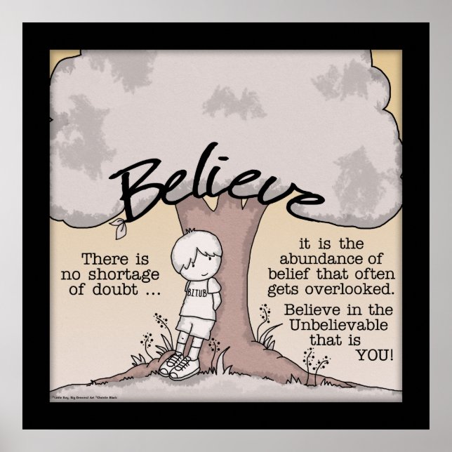 Póster Believe Tree (Frente)