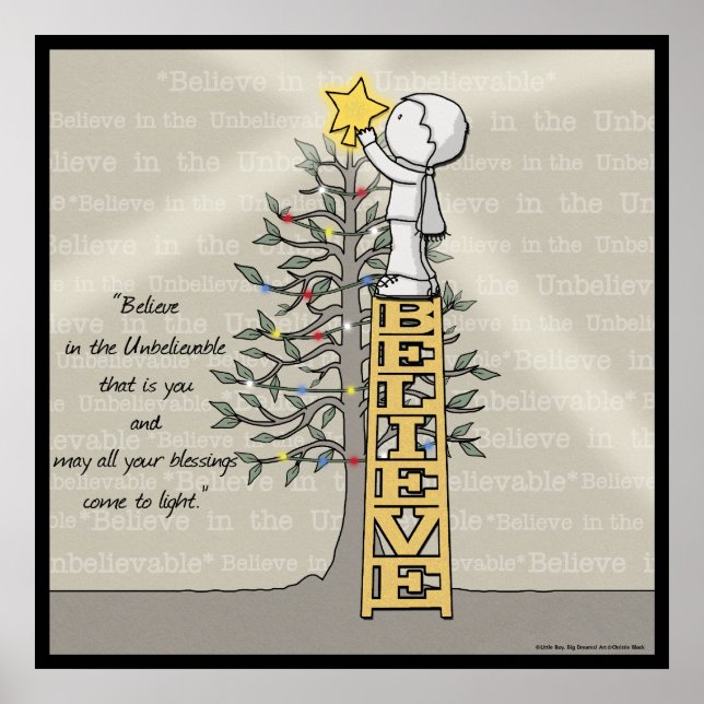 Póster Belig Ladder - Árbol de Navidad (Frente)