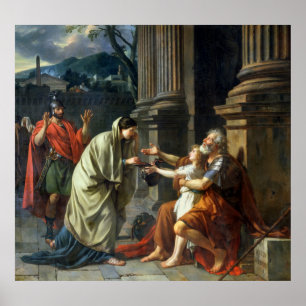 Póster Belisarius que pide limosnas, 1781