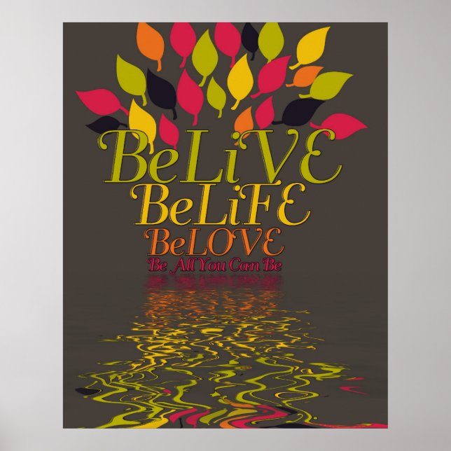Póster BeLiVE BeLiFE BeLOVE (Frente)