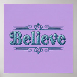 Póster Belive Lavender Square Poster