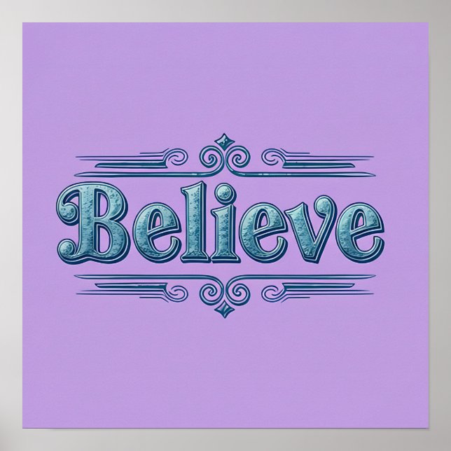 Póster Belive Lavender Square Poster (Frente)