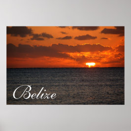 Póster Belize Sunrise Poster2