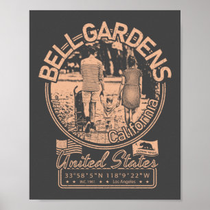 PÓSTER BELL GARDENS CALIFORNIA - PARQUE VETERANS