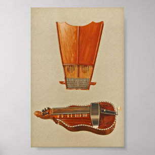 Póster Bell Harp, Hurdy-Gurdy