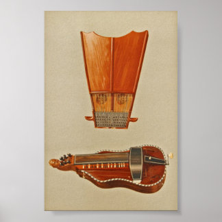 Póster Bell Harp, Hurdy-Gurdy