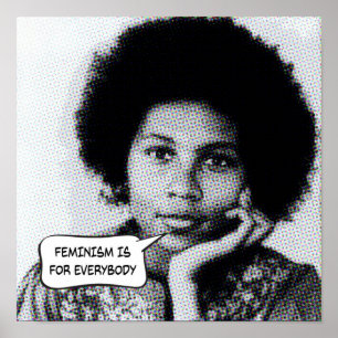 Póster bell hooks el feminismo es para todos