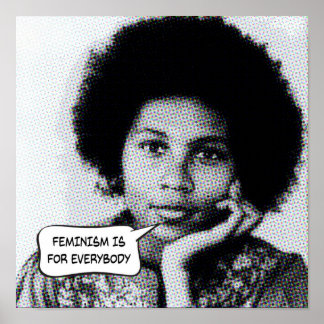 Póster bell hooks el feminismo es para todos