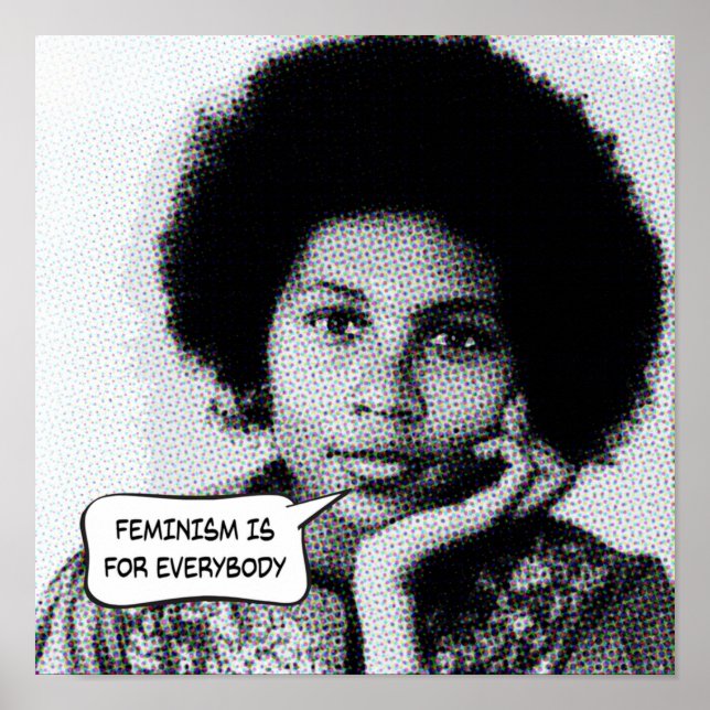 Póster bell hooks el feminismo es para todos (Frente)