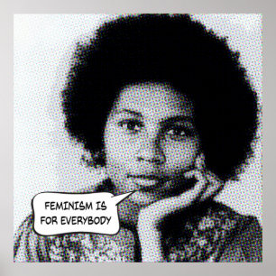 Póster bell hooks el feminismo es para todos