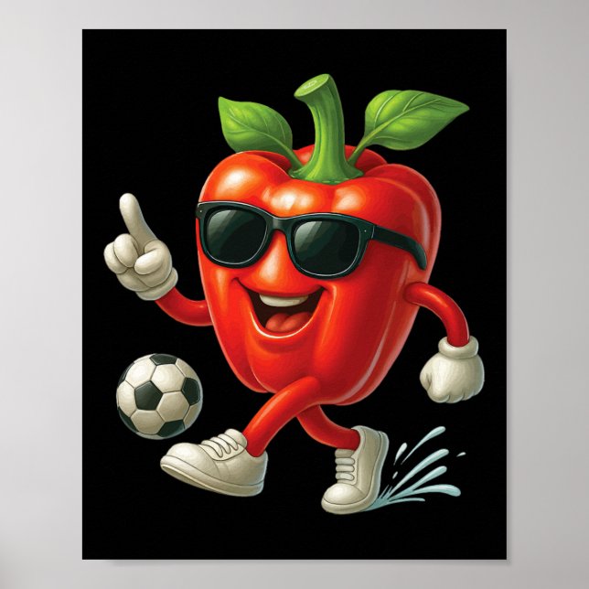 Póster Bell Pepper Soccer  (Frente)