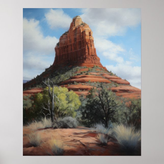 Póster Bell Rock Sedona Arizona Poster de pintura (Frente)