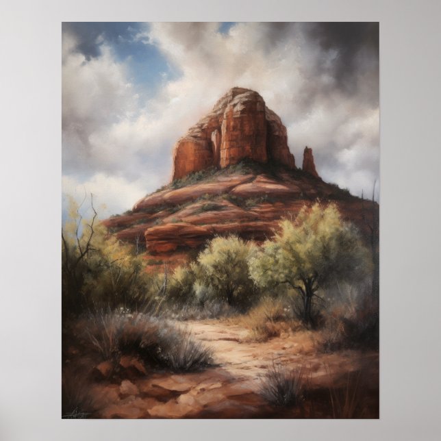 Póster Bell Rock Sedona Arizona Poster de pintura (Frente)