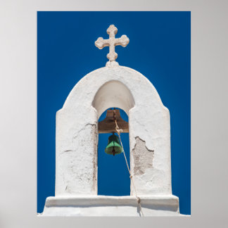 Póster Bell tower of Mykonos
