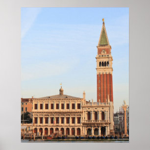 Póster Bell Tower, Piazza San Marco, Venice