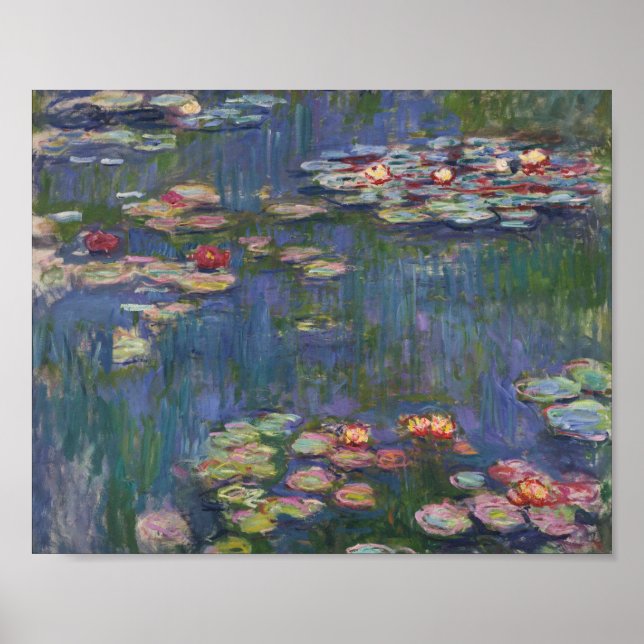 Póster Bella Artes Claude Monet Water Lilies 1916 (Frente)