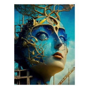 Póster Bella Artes conceptual surrealista moderno